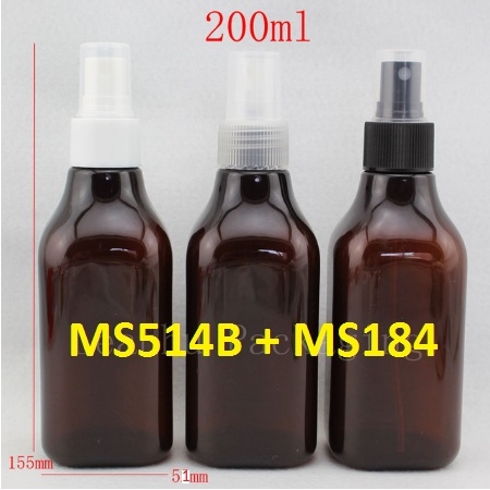 Chai nâu cổ cao phun sương 200ml