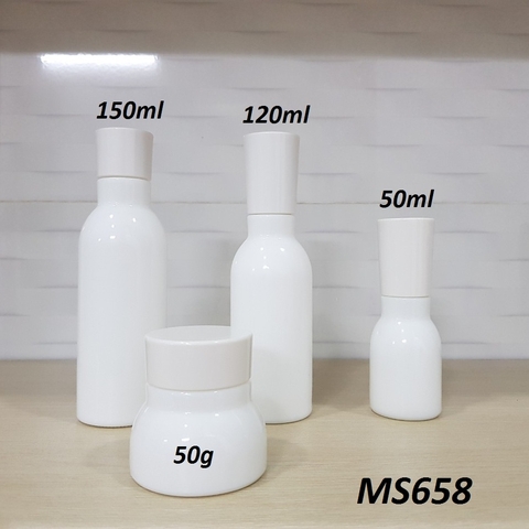 Bộ sứ trắng cổ cao