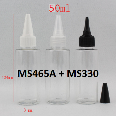 Chai trong ngang nắp nhọn 50ml