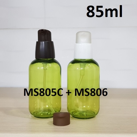 Chai PET xanh lá nắp xịt giọt 85ml
