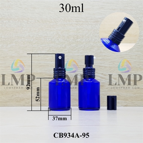 Chai thủy tinh vát đầu nhôm giọt cao 30ml