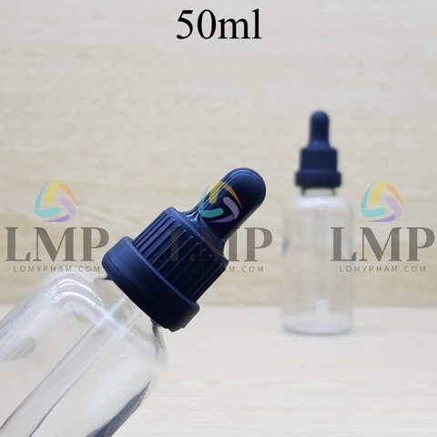Chai tinh dầu nắp bóp sọc dày 50ml