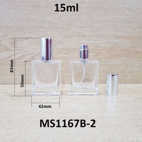 Chai TT trong 15ml - nắp đóng máy