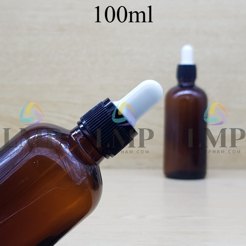 Chai tinh dầu nắp bóp khoen nhựa sọc 100ml