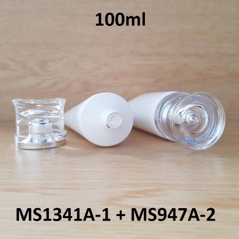 Tuýp tròn trắng bóng nắp bạc 100ml