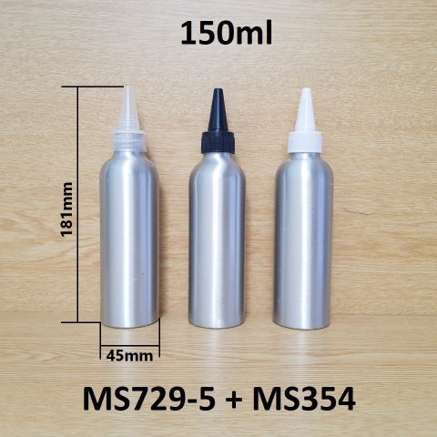 Chai nhôm nắp nhọn 150ml