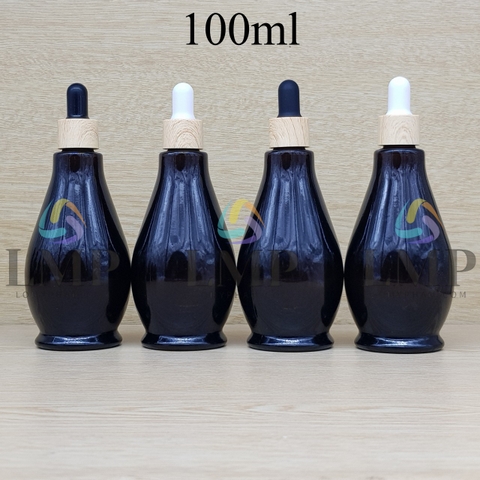 Chai đèn dầu nắp bóp khoen vân gỗ 100ml