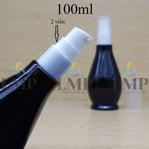 Chai đèn dầu đầu xịt giọt 2 viền 100ml