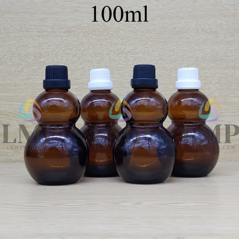 Chai hồ lô nắp dày 100ml