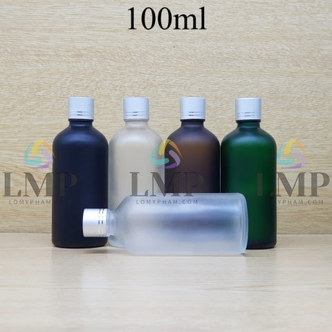 Chai tinh dầu phun mờ nắp xi 2 viền 100ml