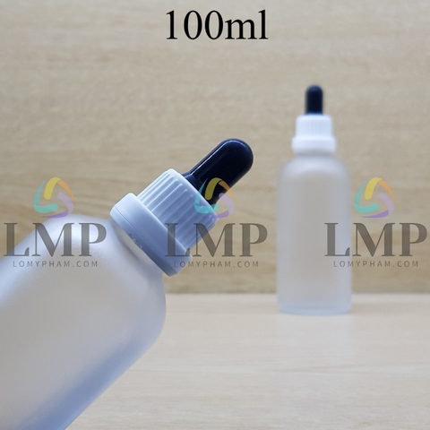 Chai tinh dầu phun mờ nắp bóp sọc dày 100ml