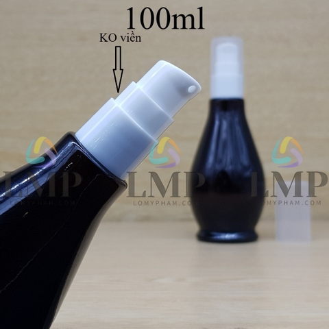 Chai đèn dầu đầu xịt giọt KO viền 100ml