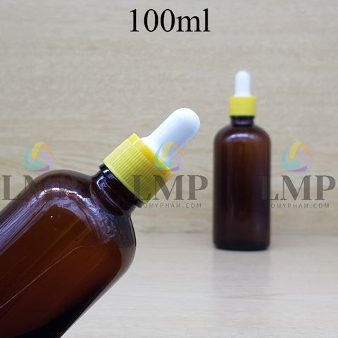 Chai tinh dầu nắp bóp khoen nhựa sọc 100ml
