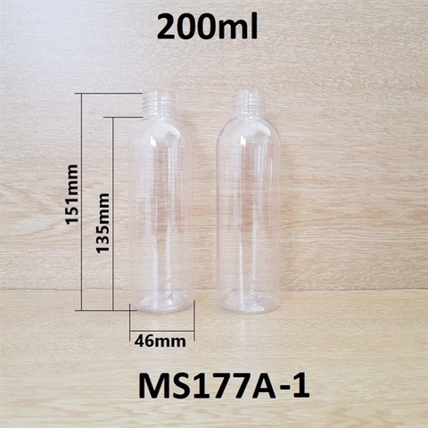 Thân chai 22g vai tròn 200ml