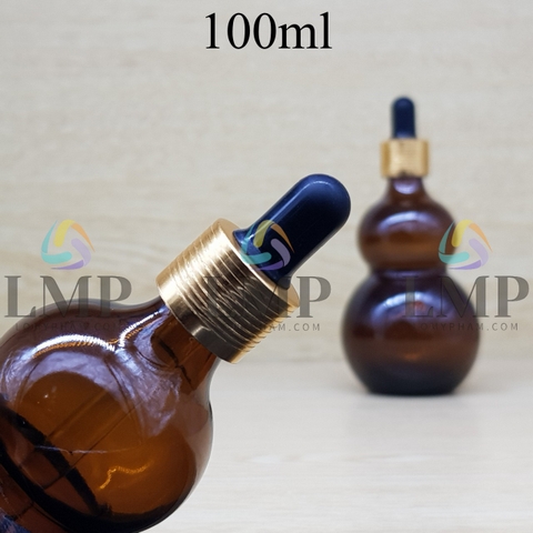 Chai hồ lô nắp bóp khoen nhôm 100ml