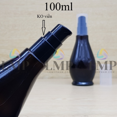 Chai đèn dầu đầu xịt giọt KO viền 100ml