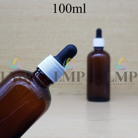 Chai tinh dầu nắp bóp khoen nhựa sọc 100ml