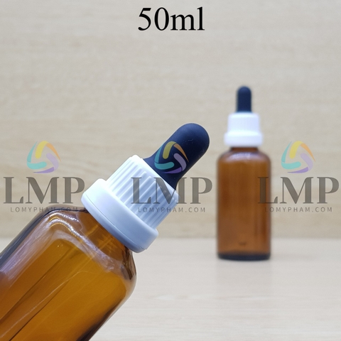 Chai tinh dầu nắp bóp sọc dày 50ml