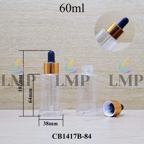 Chai PETG vai ngang nắp bóp khoen nhôm