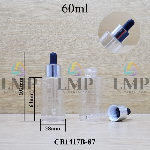 Chai PETG vai ngang nắp bóp khoen nhôm