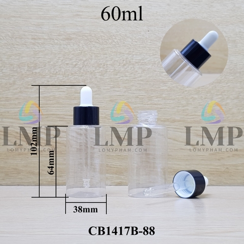 Chai PETG vai ngang nắp bóp khoen nhôm