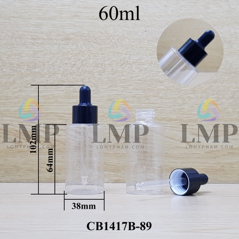 Chai PETG vai ngang nắp bóp khoen nhôm