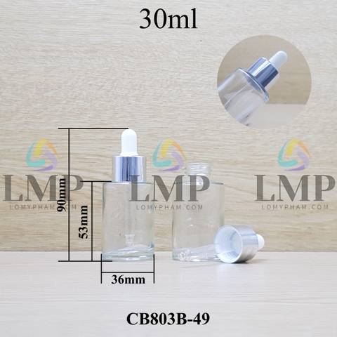 Chai thủy tinh nắp bóp khoen nhôm