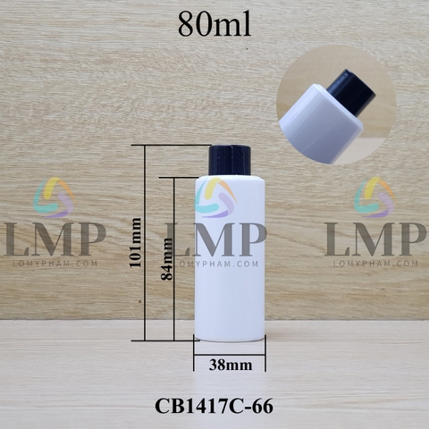 Chai PETG vai ngang nắp vặn trơn