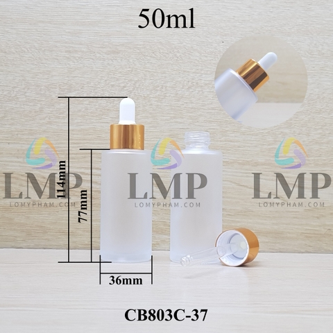 Chai thủy tinh nắp bóp khoen nhôm