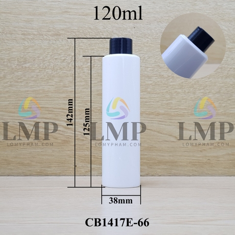 Chai PETG vai ngang nắp vặn trơn