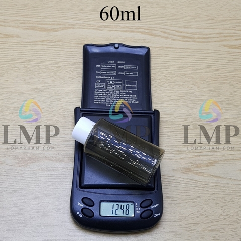 Chai PETG vai ngang nắp vặn trơn