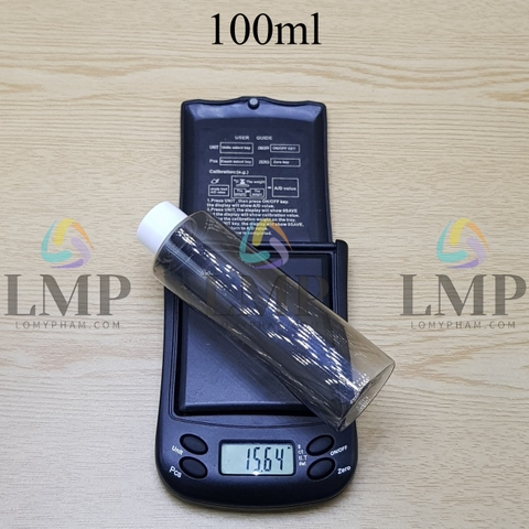 Chai PETG vai ngang nắp vặn trơn