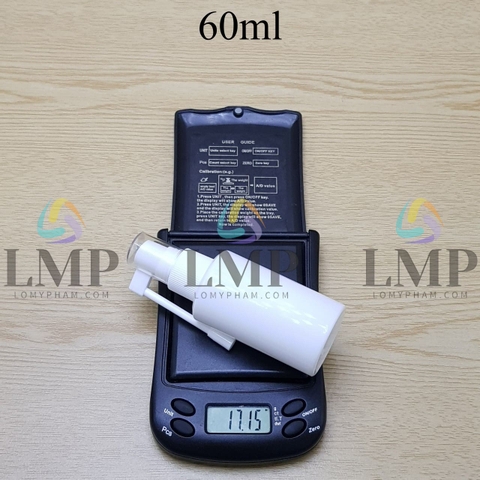 Chai PETG vai ngang đầu xịt mũi 360 độ