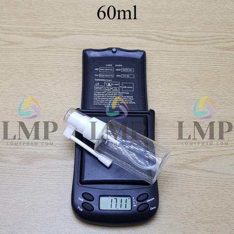 Chai PETG vai ngang đầu xịt mũi 360 độ