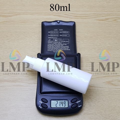 Chai PETG vai ngang đầu xịt mũi 90 độ