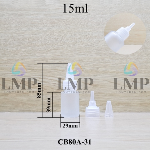 Chai thủy tinh nắp nhọn sọc