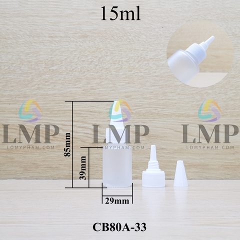 Chai thủy tinh nắp nhọn sọc