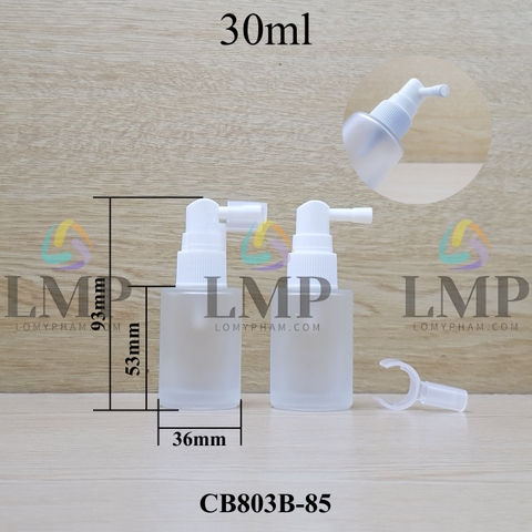 Chai thủy tinh đầu xịt mũi 90 độ