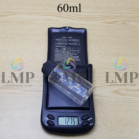 Chai PETG vai ngang nắp push down and turn sọc