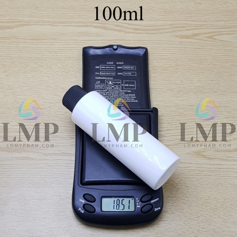 Chai PETG vai ngang nắp push down and turn sọc