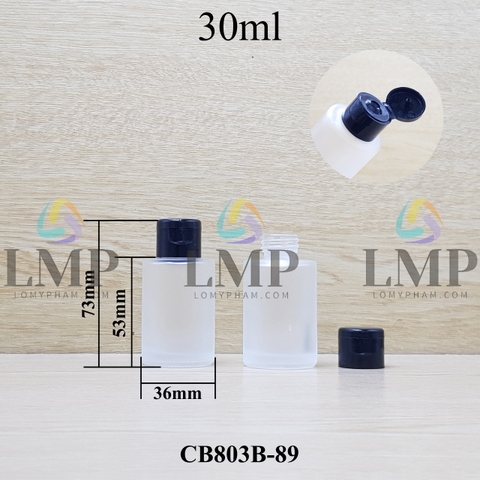 Chai thủy tinh nắp bật trơn bóng