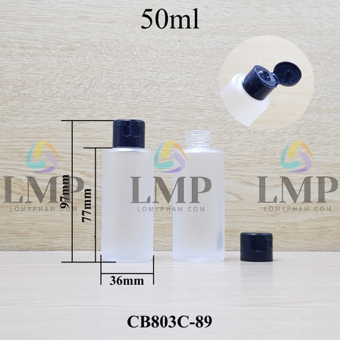 Chai thủy tinh nắp bật trơn bóng