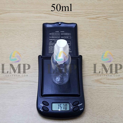 Chai vai tròn đầu xịt mũi 90 độ 50ml