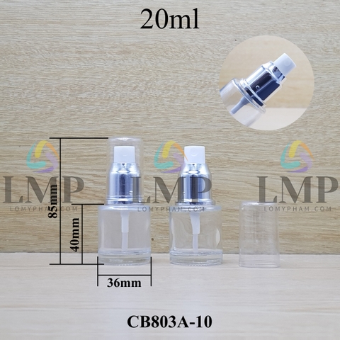 Chai thủy tinh đầu phun sương xi