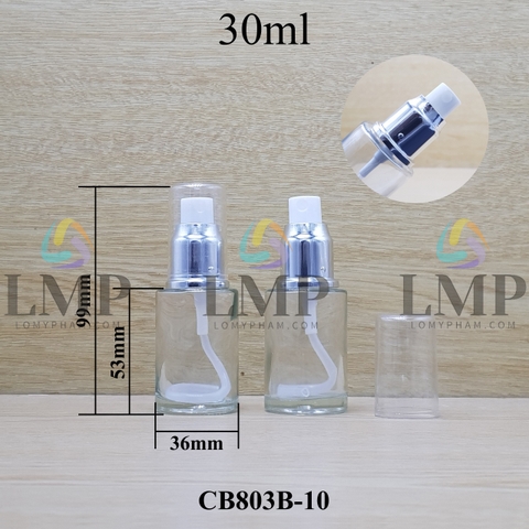 Chai thủy tinh đầu phun sương xi