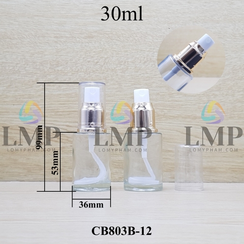 Chai thủy tinh đầu phun sương xi