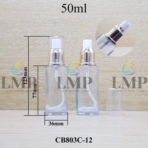 Chai thủy tinh đầu phun sương xi