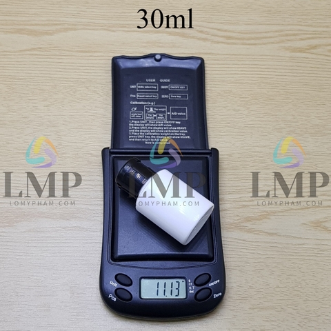 Chai PETG vai ngang nắp bật trơn bóng