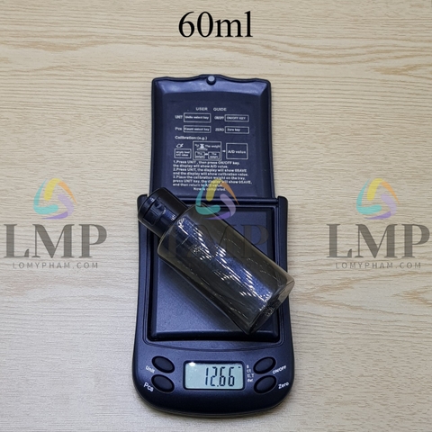 Chai PETG vai ngang nắp bật trơn bóng