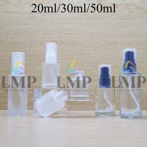 Chai thủy tinh đầu xịt giọt 1 viền